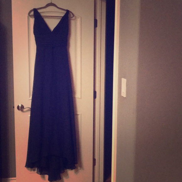 Purple long dress with straps - Picture 1 of 2